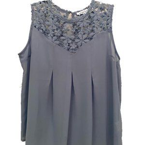 Light Blue Women's Sleeveless Blouse for Women